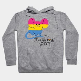 Pansexual Pride Mouse Hoodie